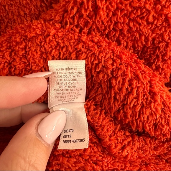 LC Lauren Conrad Red and Pink Crew Neck Sweater, Size S - Picture 9 of 10